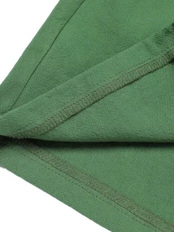 Online Retro Stage Dark 1960s Solid Vintage Shorts Green