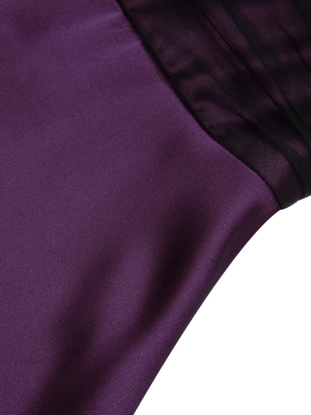 Clearance Retro Stage 1950s Halloween Solid Strap Dress Deep Purple