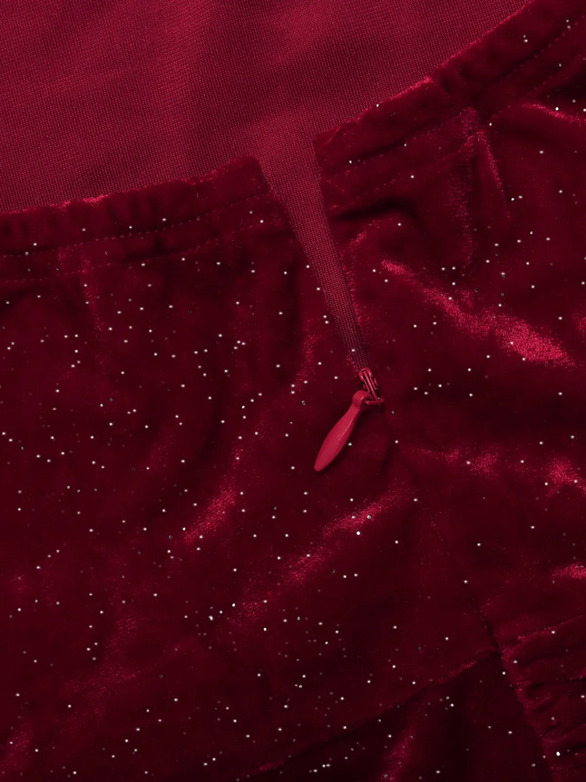Hot Retro Stage 1930s Glitter Cowl Neck Mermaid Dress Deep Red
