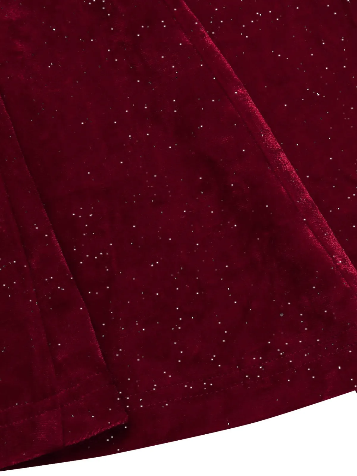 Hot Retro Stage 1930s Glitter Cowl Neck Mermaid Dress Deep Red