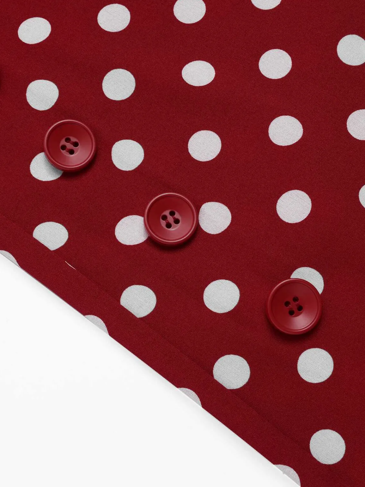 Discount Retro Stage 1940s Polka Dot Straps Jumpsuit Deep Red