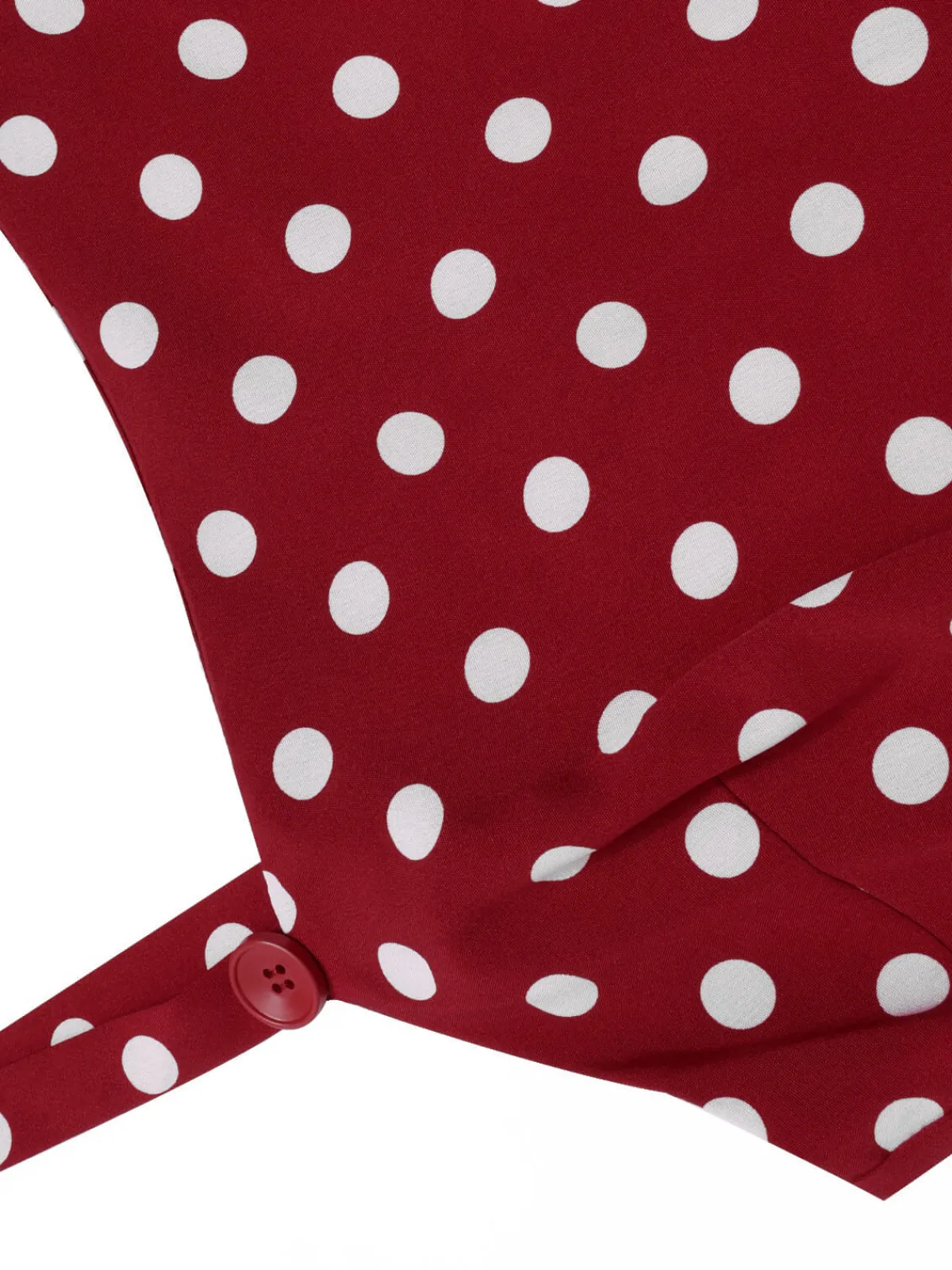 Discount Retro Stage 1940s Polka Dot Straps Jumpsuit Deep Red