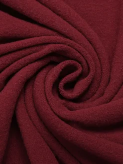 Discount Retro Stage 1960s Solid Tie Waist Dress Deep Red