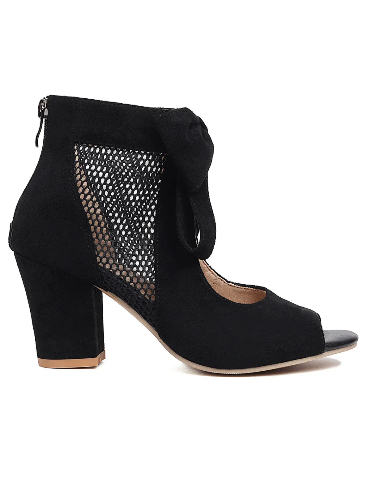 Best Retro Stage Fish Mouth Bow High Heeled Sandals