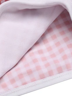 Discount Retro Stage Gingham Halter Bowknot One-piece Swimsuit