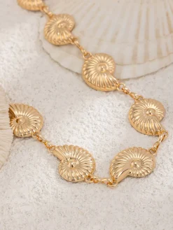 Hot Retro Stage Gold Conch Shell Alloy Waist Chain