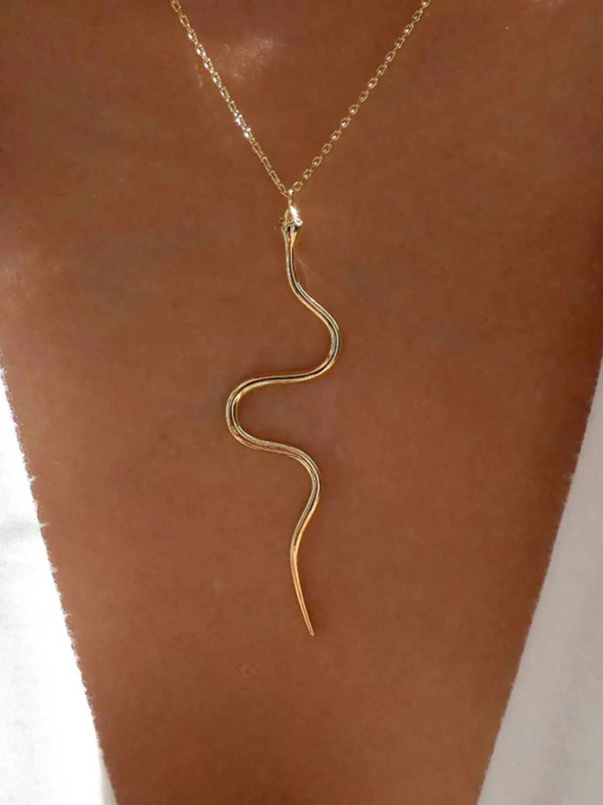 Best Retro Stage Gold Vintage Snake Necklace