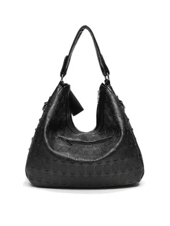 Discount Retro Stage Gothic Skull Studded Chain Hobo Bag