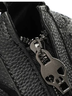 Discount Retro Stage Gothic Skull Studded Chain Hobo Bag