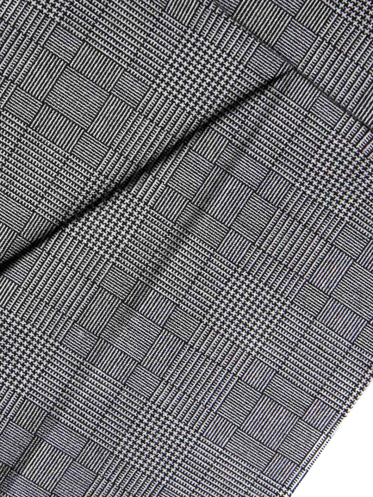 Online Retro Stage Gray 1940s Glen Plaid Buttoned Overall Pants