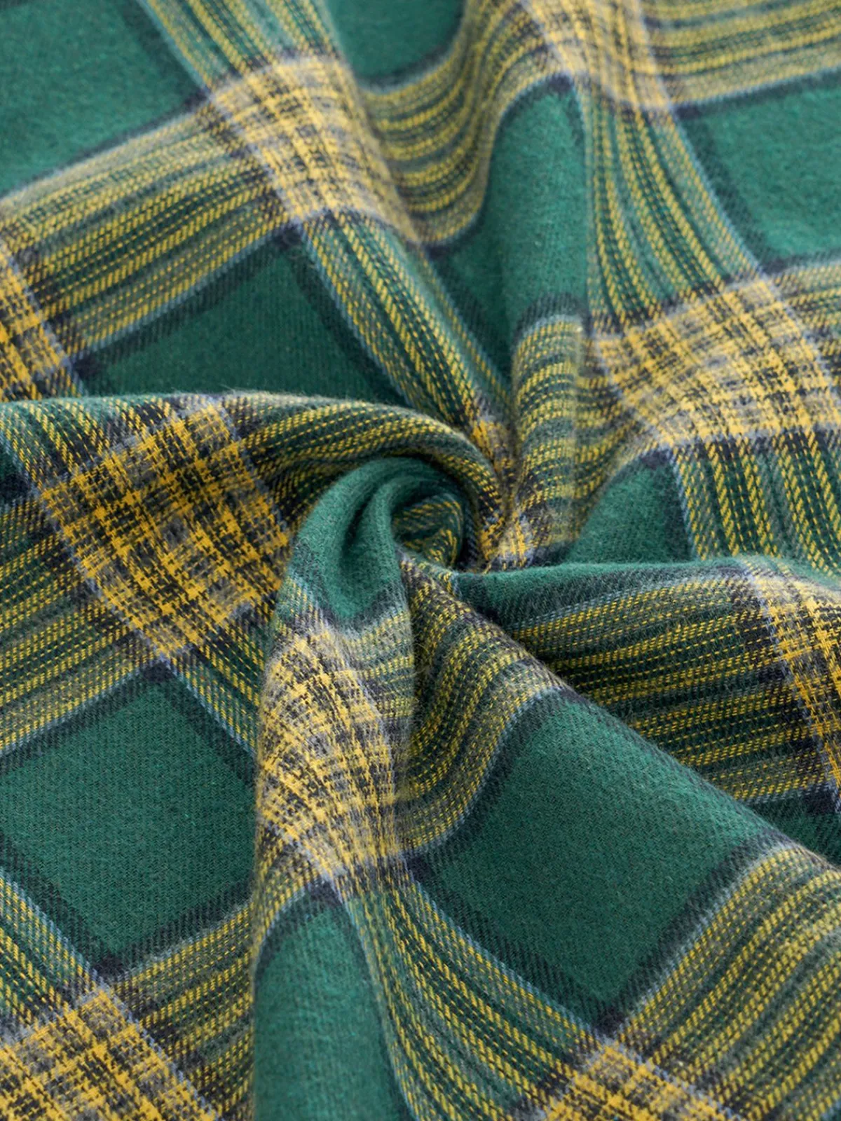 Best Retro Stage 1950s Bowknot Tie Plaid Dress Green