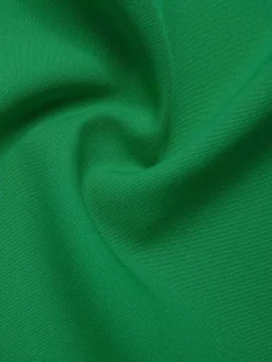 Online Retro Stage Green 1960s Button Solid Belted Skirt