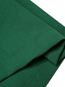Hot Retro Stage Green 1930s Christmas Plaid Lace Patchwork Jumpsuit