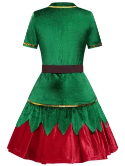 Sale Retro Stage 1950s Christmas Tree Top & Skirt Green