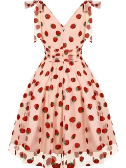 Outlet Retro Stage Green 1950s Daisy Mesh Swing Dress