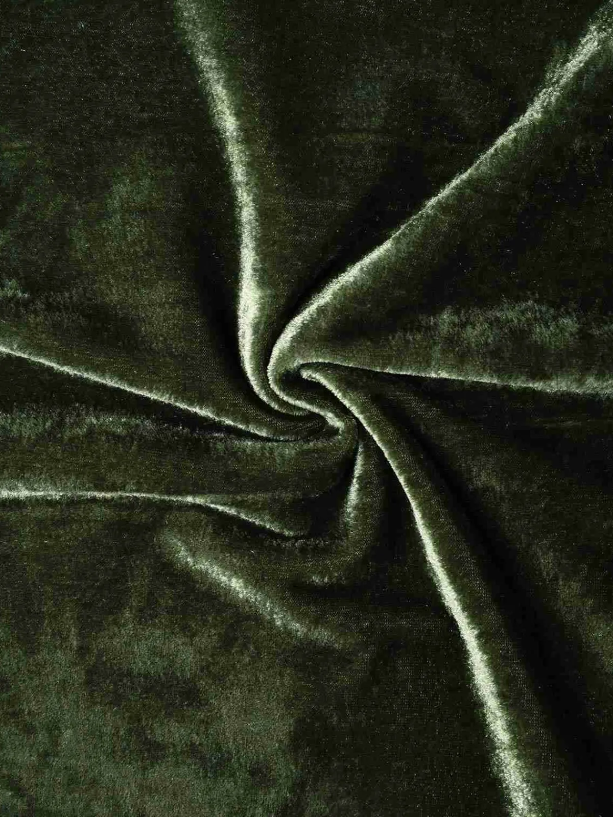 Hot Retro Stage Green 1940s Deep V-Neck Pearl Velvet Dress
