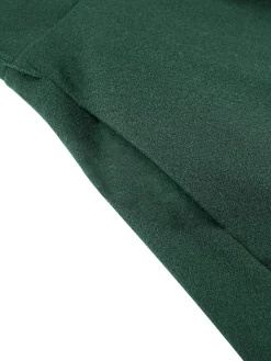Discount Retro Stage 1930s Double-Breasted Belted Coat With Cape Green