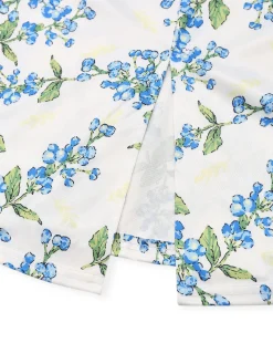 Clearance Retro Stage 1940s Floral Bow Tie Dress Green