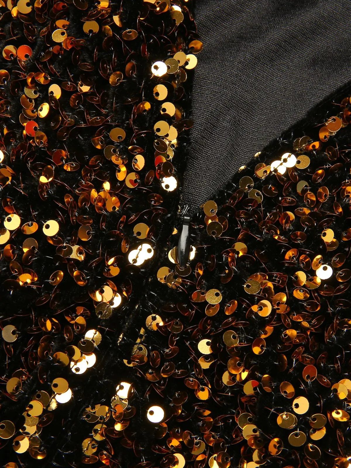 New Retro Stage Green 1950s Gold Glitter Patchwork Dress