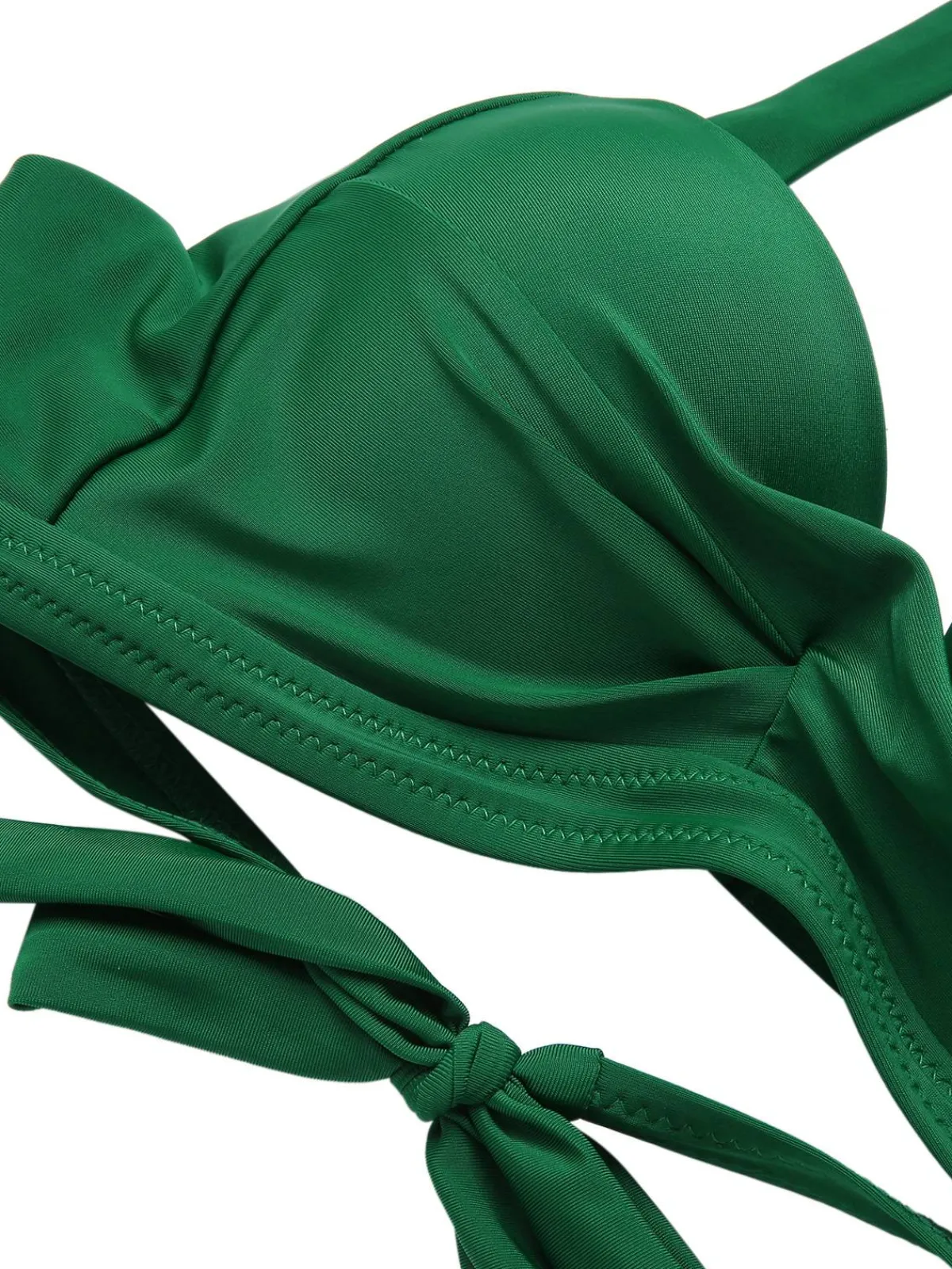 Clearance Retro Stage 1930s Halter Tropical Plants Swimsuit Green