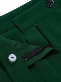 Fashion Retro Stage 1950s High-Waisted Wide-Leg Pants Green