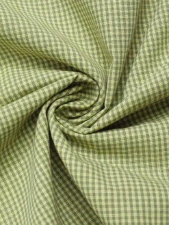 Outlet Retro Stage 1940s Lace Plaid Cotton Patchwork Dress Green