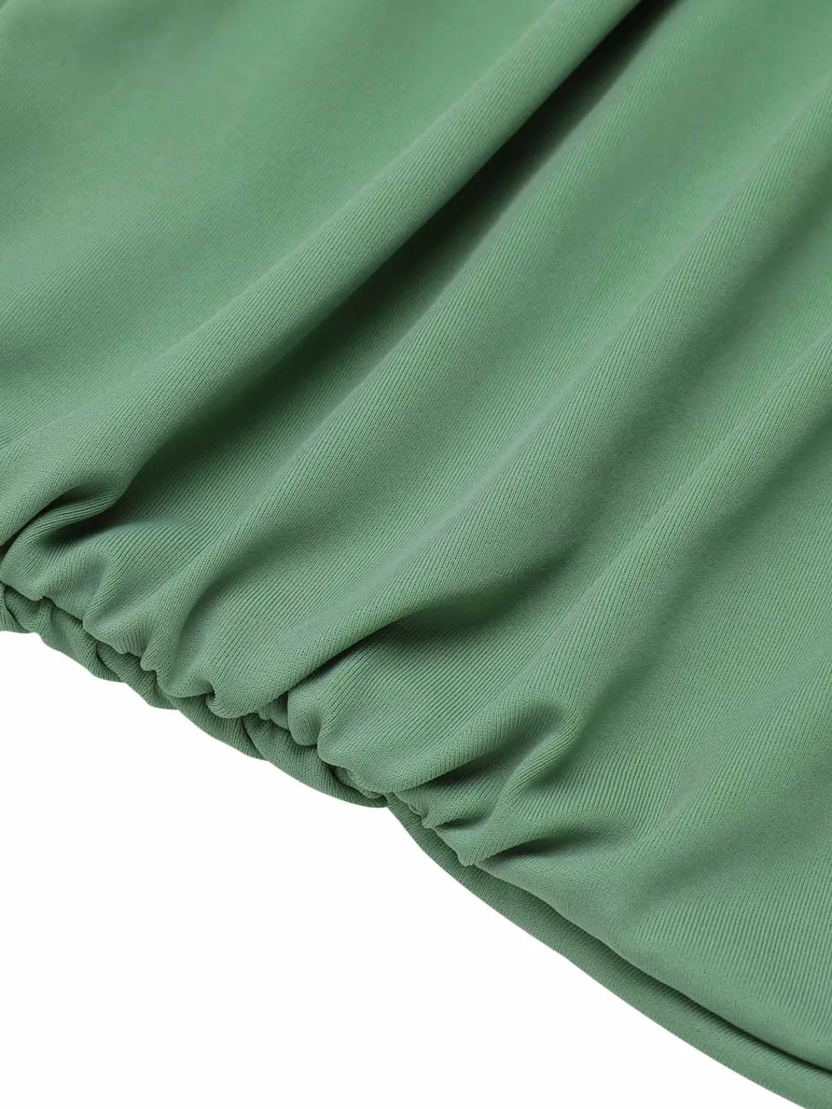 Online Retro Stage 1930s Peony Halter One-Piece Swimsuit Green