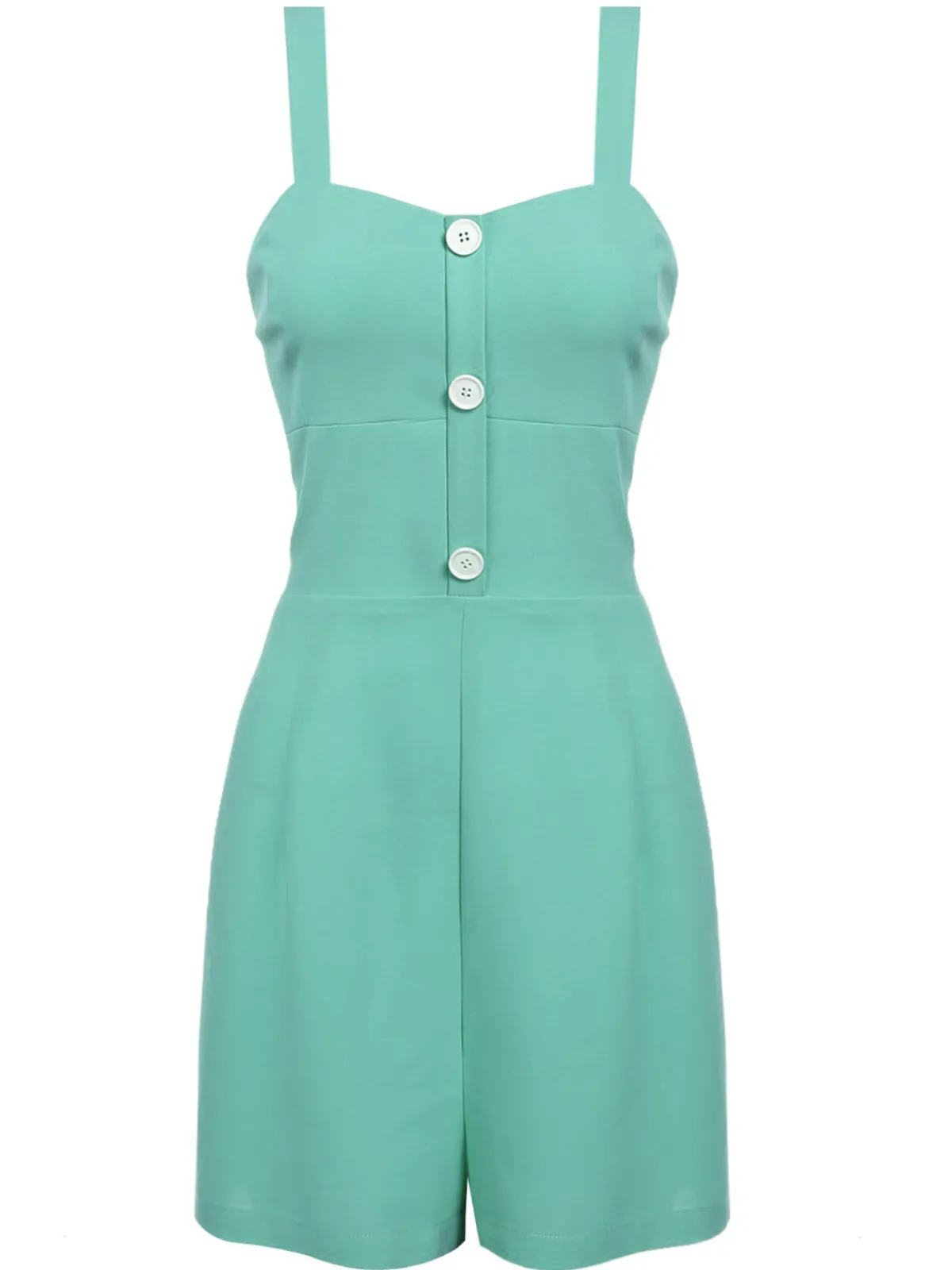Clearance Retro Stage 1950s Romper & Cherry Skirt Green