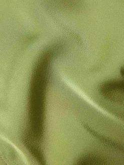 Best Retro Stage 1940s Satin V-Neck Buttons Shirt Green