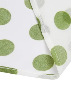 Hot Retro Stage 1940s Schiffon Polka Dots Skirt Green