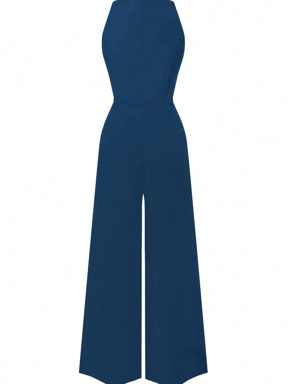 Discount Retro Stage Green 1950s Sleeveless Buttoned Solid Jumpsuit