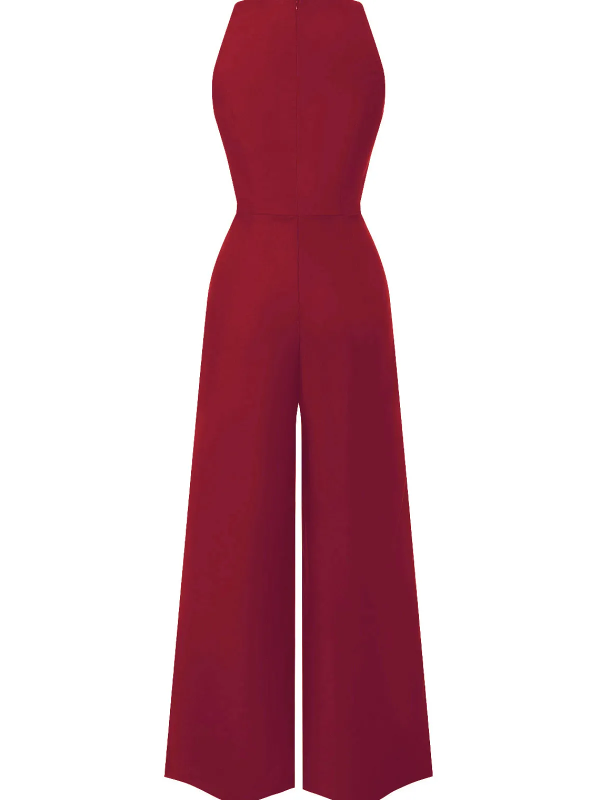Discount Retro Stage Green 1950s Sleeveless Buttoned Solid Jumpsuit
