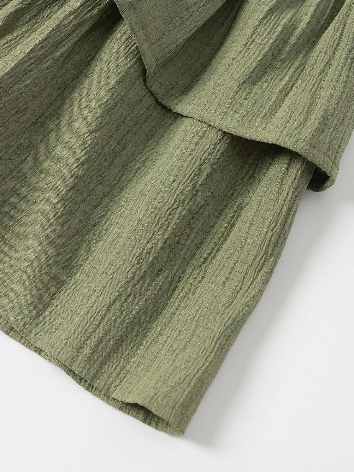 Best Retro Stage 1960s Solid Elastic Waist Cake Skirt Green