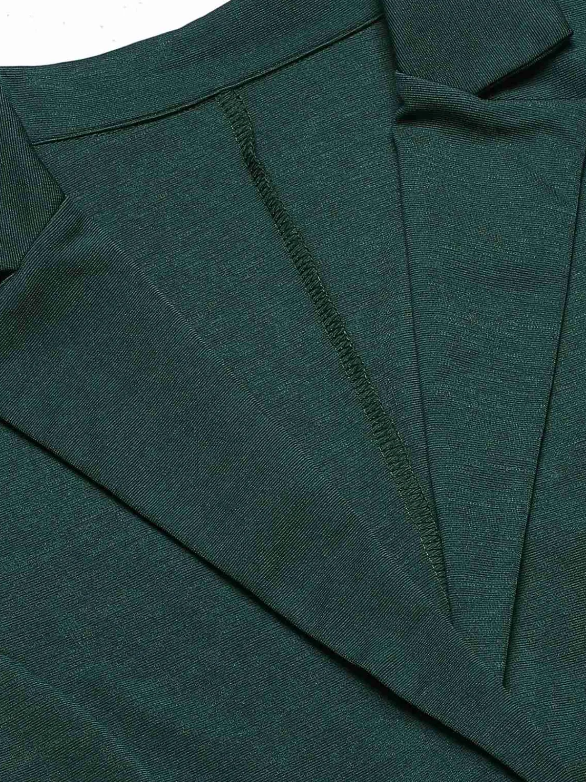 Clearance Retro Stage Green 1940s Solid Lapel One Button Suit Dark Green