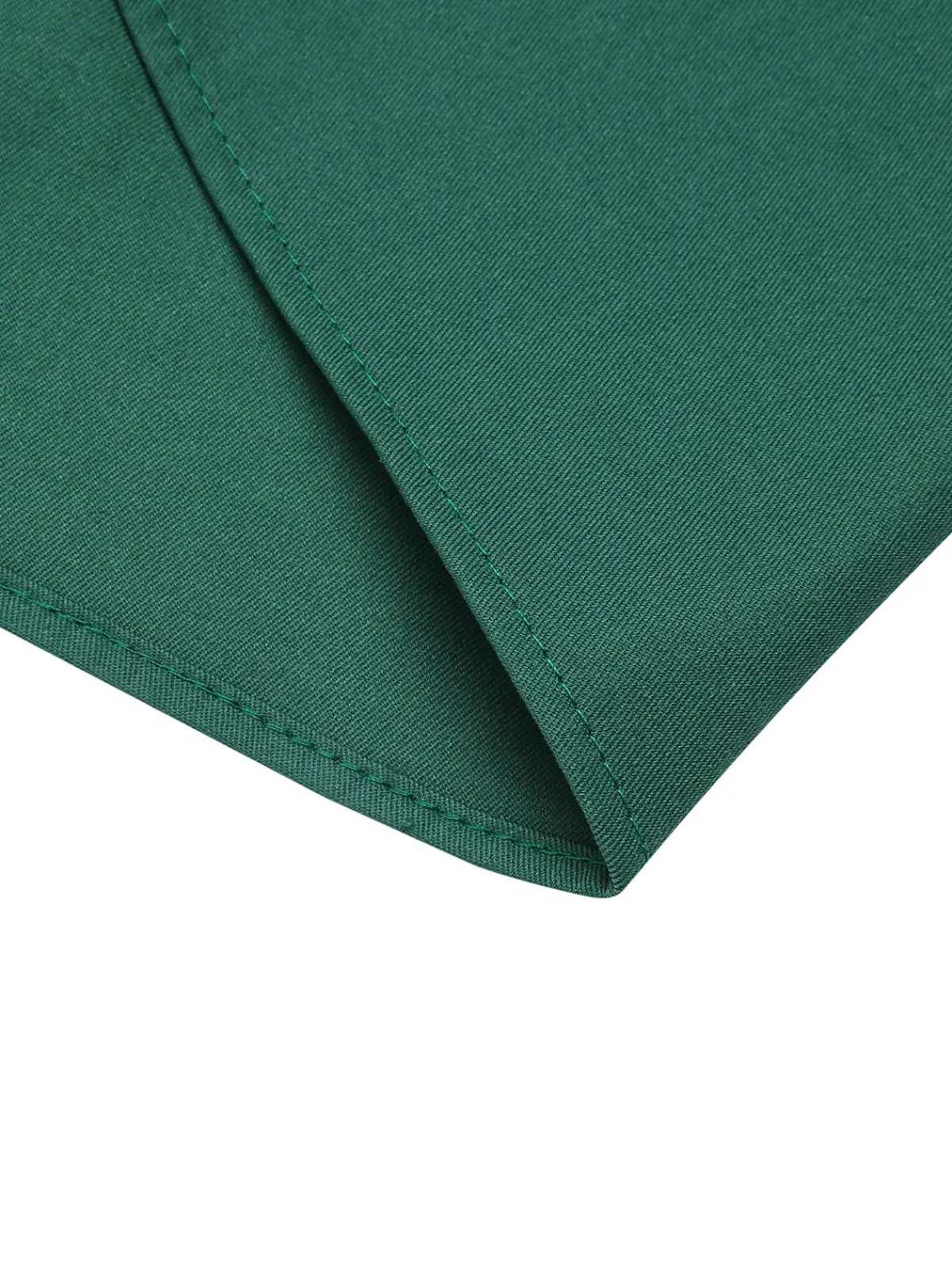 Online Retro Stage 1950s Solid Pleated Skirts Green