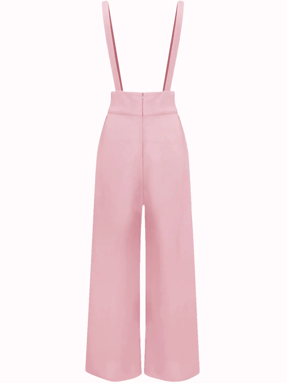 Outlet Retro Stage Green 1930s Solid Suspender Pants