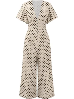 Fashion Retro Stage 1930s Velvet Vintage Jumpsuit Green