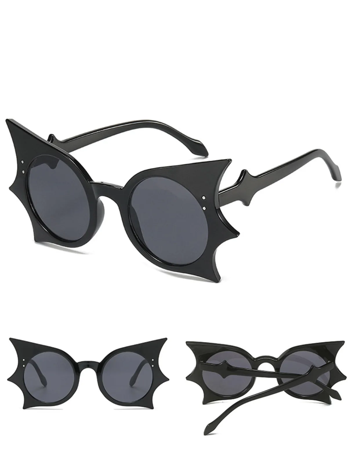 Hot Retro Stage Halloween Bat Wing Gothic Sunglasses