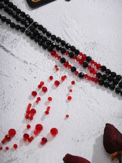 Outlet Retro Stage Halloween Gothic Crystal Blood Drop Necklace