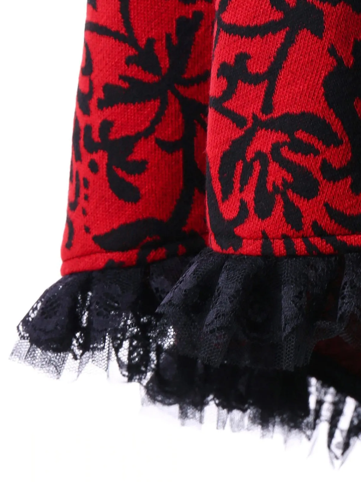 Outlet Retro Stage Halloween Gothic Lace Steampunk Dress Red