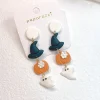 Outlet Retro Stage Halloween Hat Pumpkin Spooky Earrings