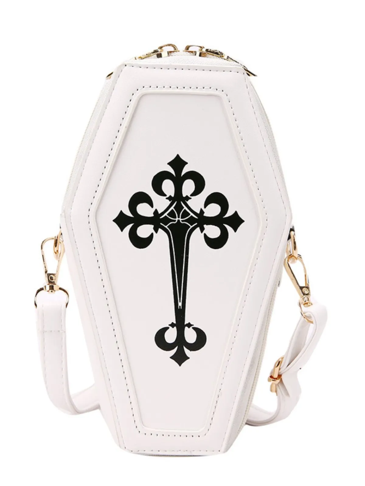 Best Retro Stage Halloween Latin Cross Coffin Bag