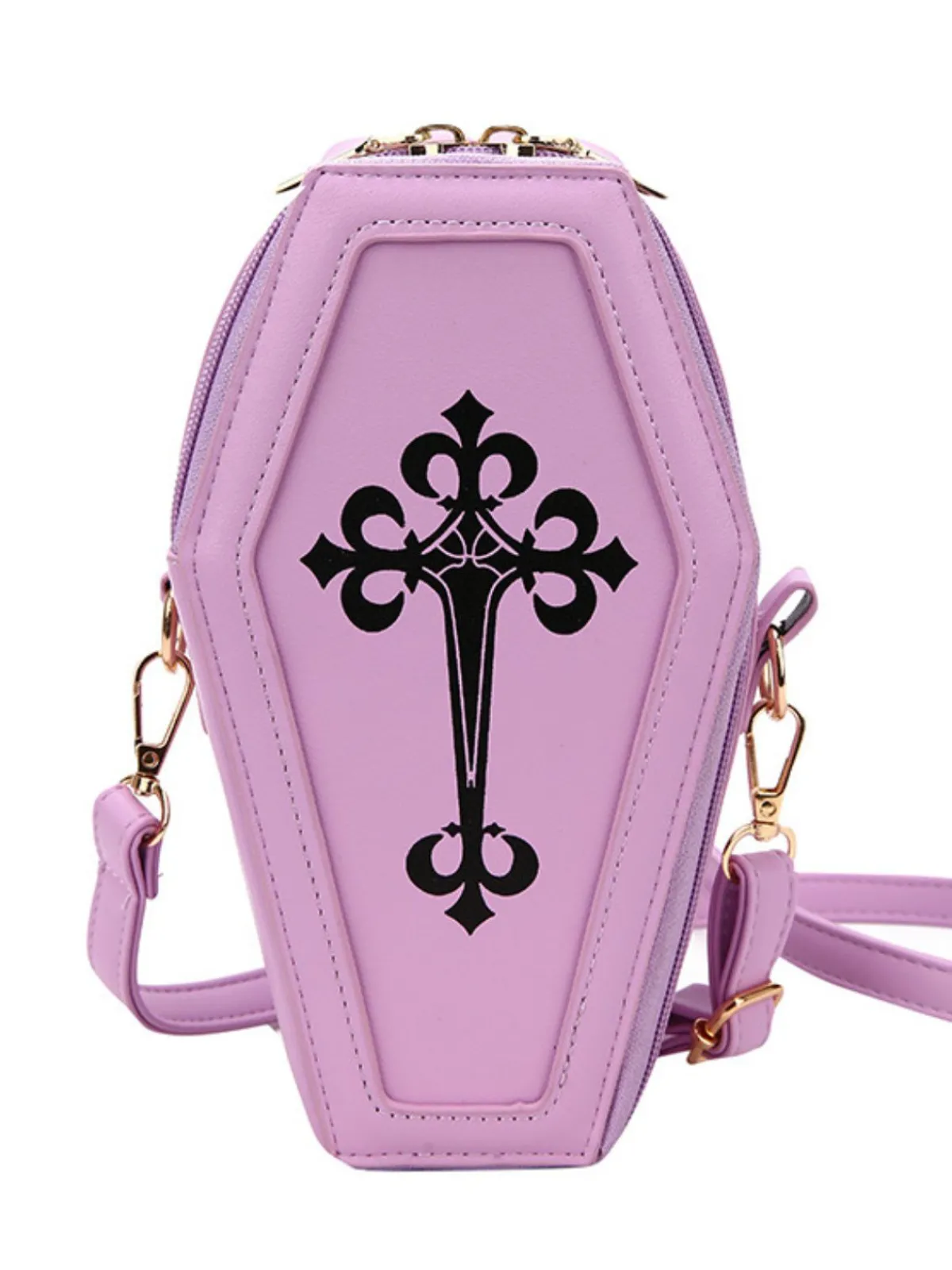 Best Retro Stage Halloween Latin Cross Coffin Bag