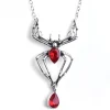 Fashion Retro Stage Halloween Spider Alloy Vintage Necklace