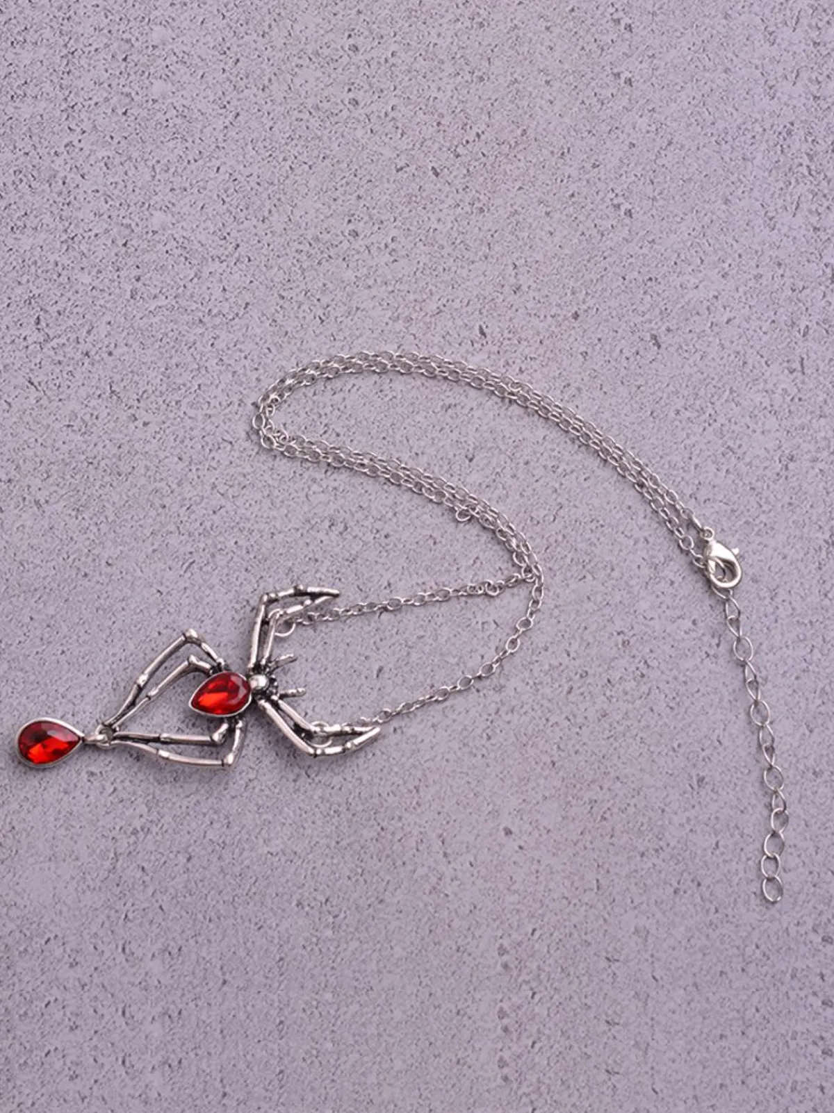 Fashion Retro Stage Halloween Spider Alloy Vintage Necklace