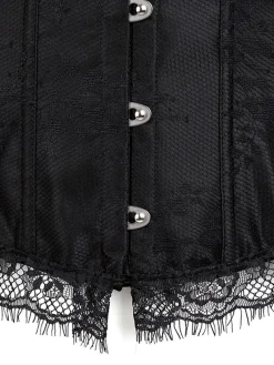 New Retro Stage Halloween Steampunk Lace Patchwork Corset