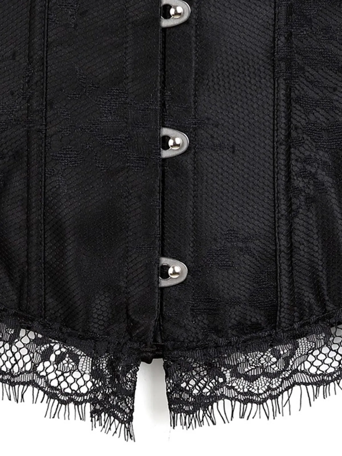 Online Retro Stage Halloween Steampunk Lace Patchwork Corset
