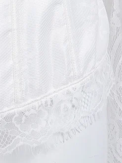 Online Retro Stage Halloween Steampunk Lace Patchwork Corset