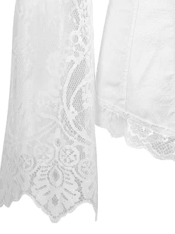 New Retro Stage Halloween Steampunk Lace Patchwork Corset