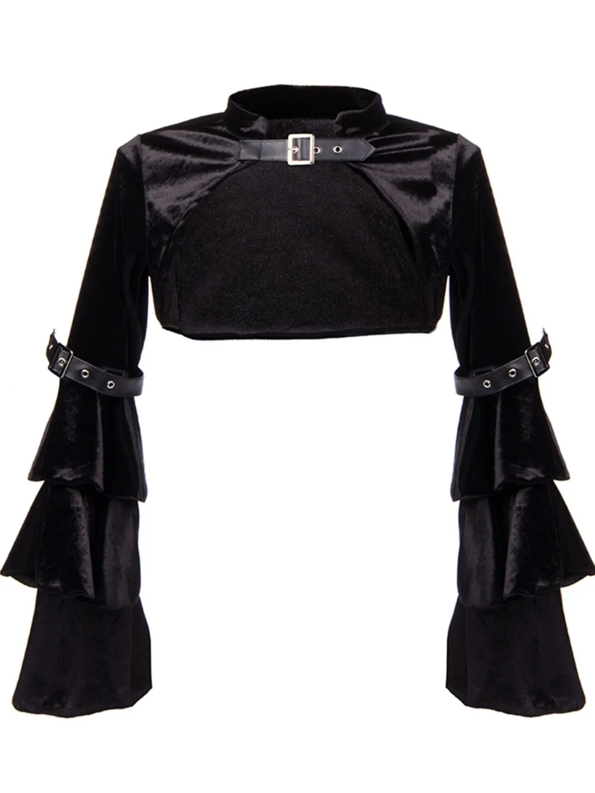 Fashion Retro Stage Halloween Steampunk Leather Gothic Cover-up